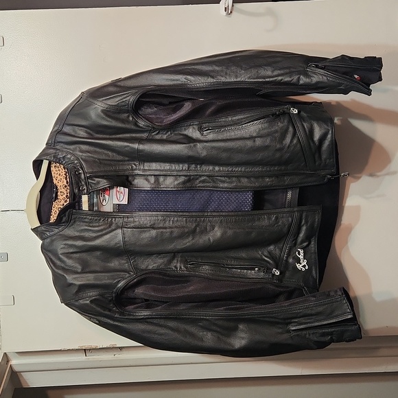 Joe Rocket genuine leather womens motorcycle jacket size large - Picture 1 of 8